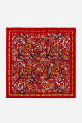 Desenli küçük boy %100 ipek mendil 53x53cm | Renk: 11