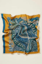 Desenli küçük boy %100 ipek mendil 53x53cm | Renk: 3
