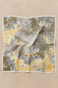 Desenli küçük boy %100 ipek mendil 53x53cm | Renk: Standart