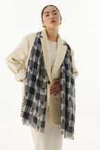 Lulu bej küp desen pamuklu şal | Renk: Bej