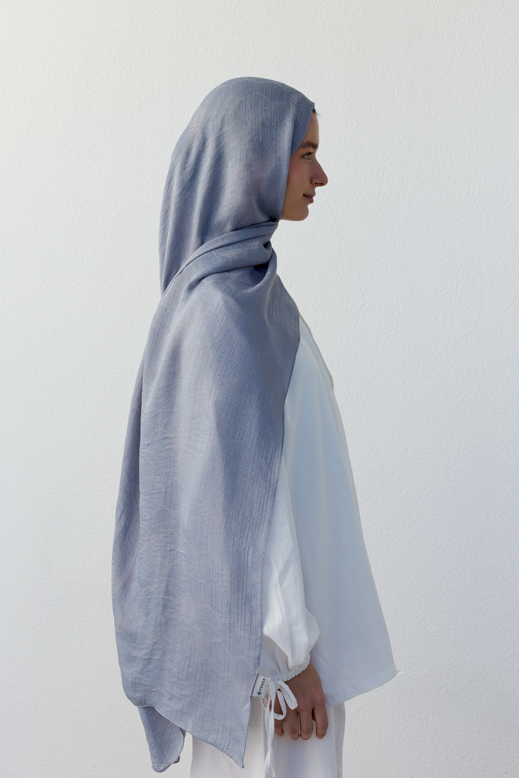 Luna başak jakarlı toz gri şal | Renk: Hakitoz gri