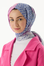 Sahra pembe desenli pamuklu şal | Renk: Pembe