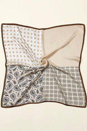 Valer desenli orta boy %100 ipek fular 65x65cm